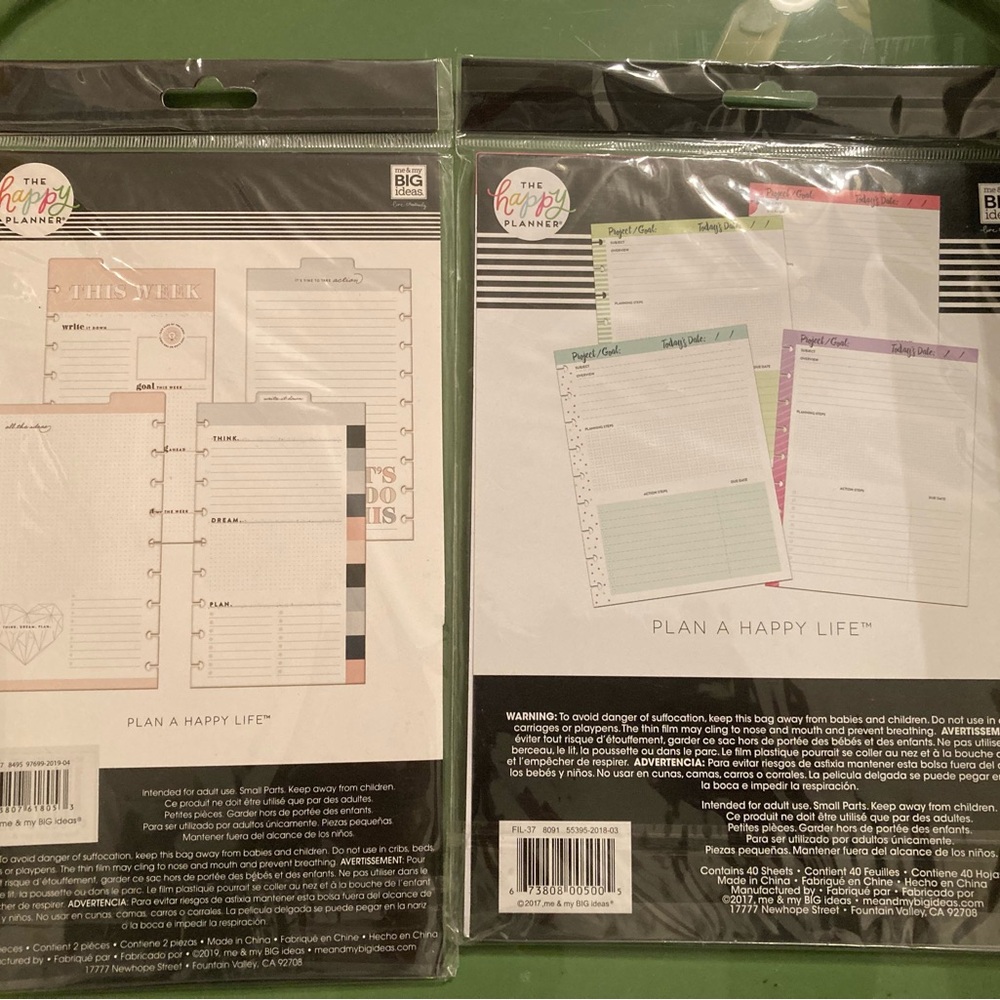 SOLD The Happy Planner Pink and White Weekly Organizer Set - Picture 2 of 2